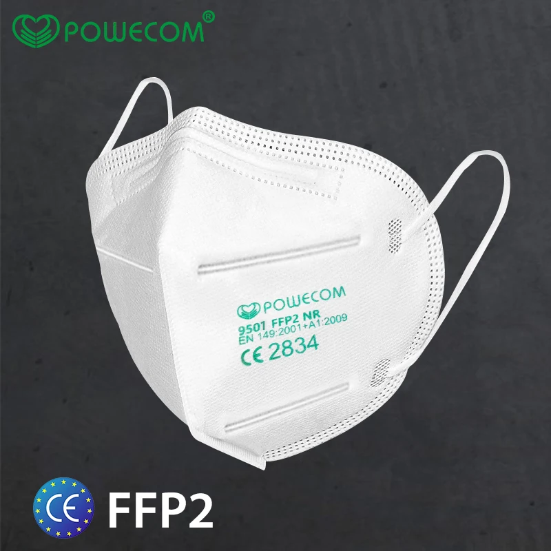 В наличии! Маска Powecom FFP2 для защиты лица 30 шт. маска неодноразовая муфта рта с