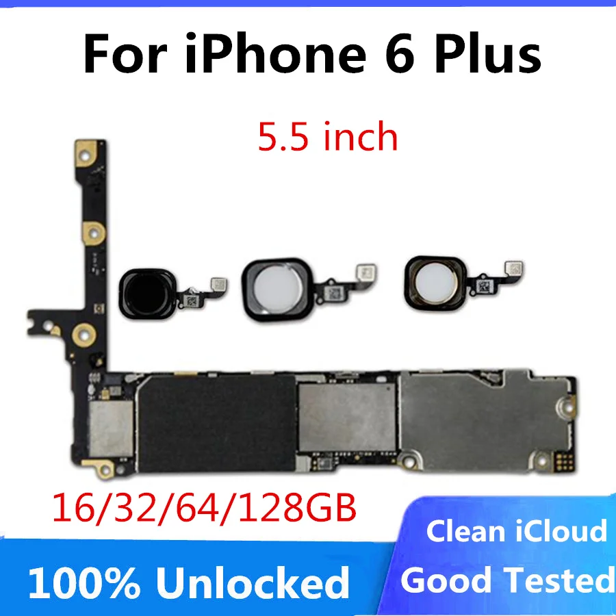 Материнская плата Clean iCloud для iPhone 6 Plus с полными чипами логическая с/без Touch ID