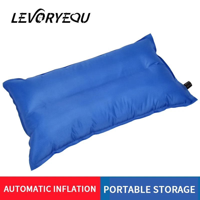 

Panbu Portable Inflatable Pillow Travel Air Cushion Double Sided Flocking Cushion Camp Beach Car Plane Hotel Head Rest Bed Slee