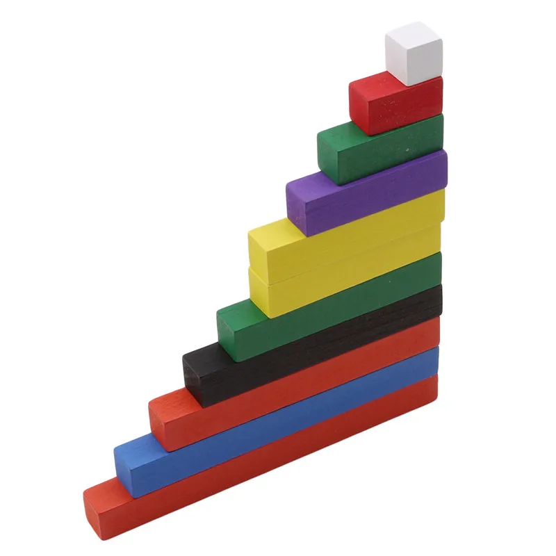 

2020 New 1-10cm Number Sticks Colorful Ascending Count Stick Montessori Materials Wooden Math Toy Preschool Educational Toys