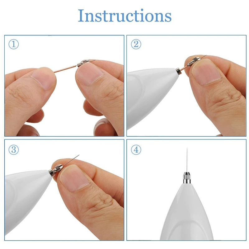 500 шт микро ручка для удаления моль иглы Развертки Пятно мыть брови татуировки лазерная плазма, точка машина для татуировки тонкие иглы