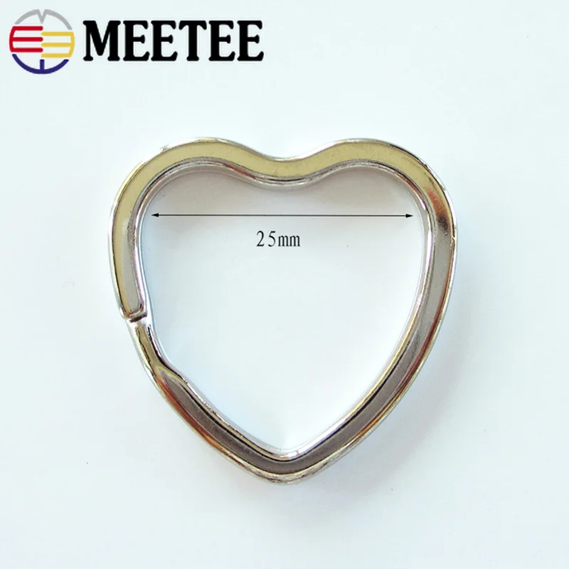 Meetee 5 шт./набор 21/25 мм Сердце с рисунком пятиконечной брелок звезда уплотнительное