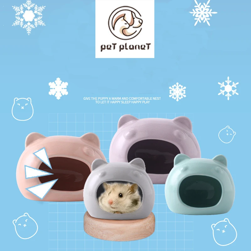LanLan кошачья голова форма хомяк керамическое гнездо спящее охлаждающий тент