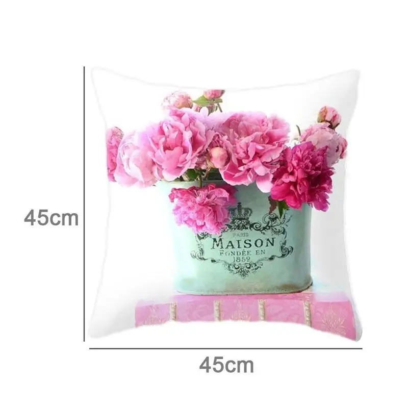 

Sweet Dream Flower Pattern Throw Pillow Cushion Cover 45x45cm Car Pillowcase Decor Sofa Bed Decorative Home V0A1