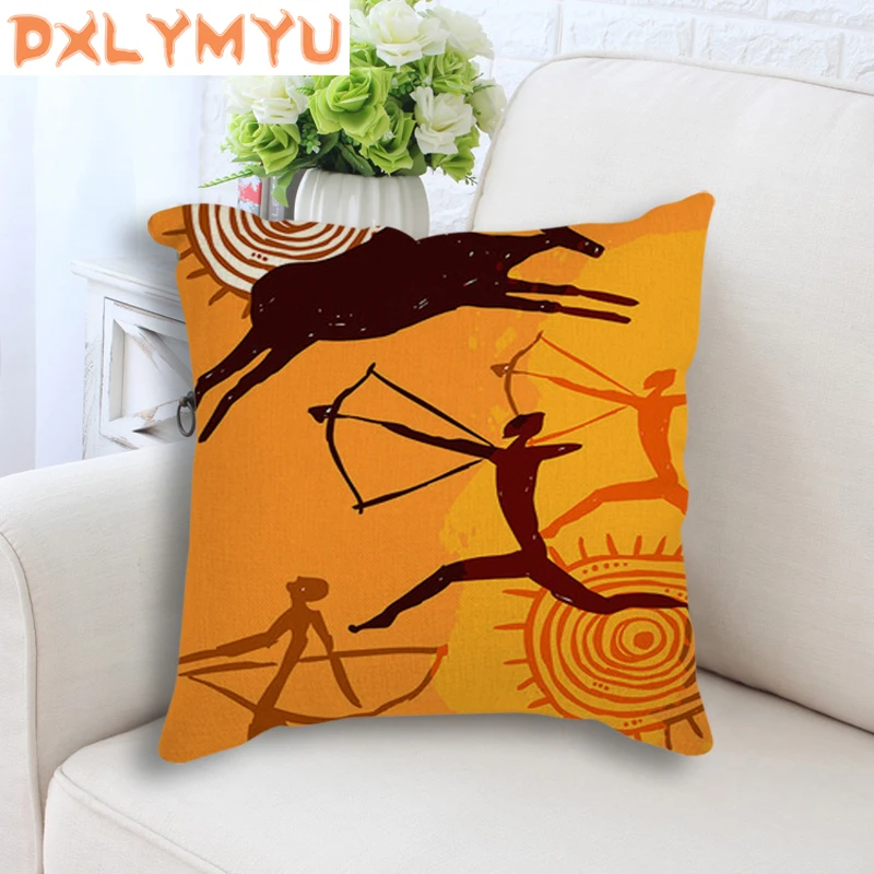 Мультяшная подушка на сиденье африканская женская маска фотографии слона