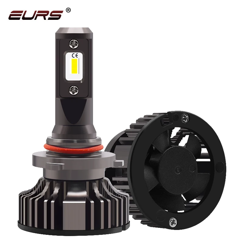 

EURS Car Headlight H4 Hi/Lo Beam H7 LED H1 H3 H8 H9 H11 H13 9005 9006 9007 50W 16000lm 6500K Auto Headlamp Fog Light Bulbs V8