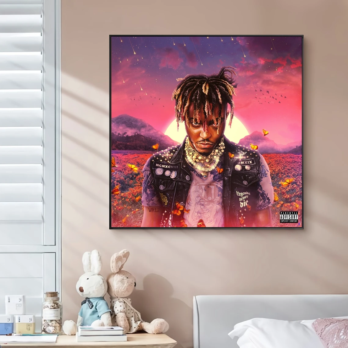 

Чехол с изображением музыкального альбома Juice WRLD - Legends Never Die 2020, постер на холсте, Настенная картина рэп-звезда, поп-певица, художественное украшение