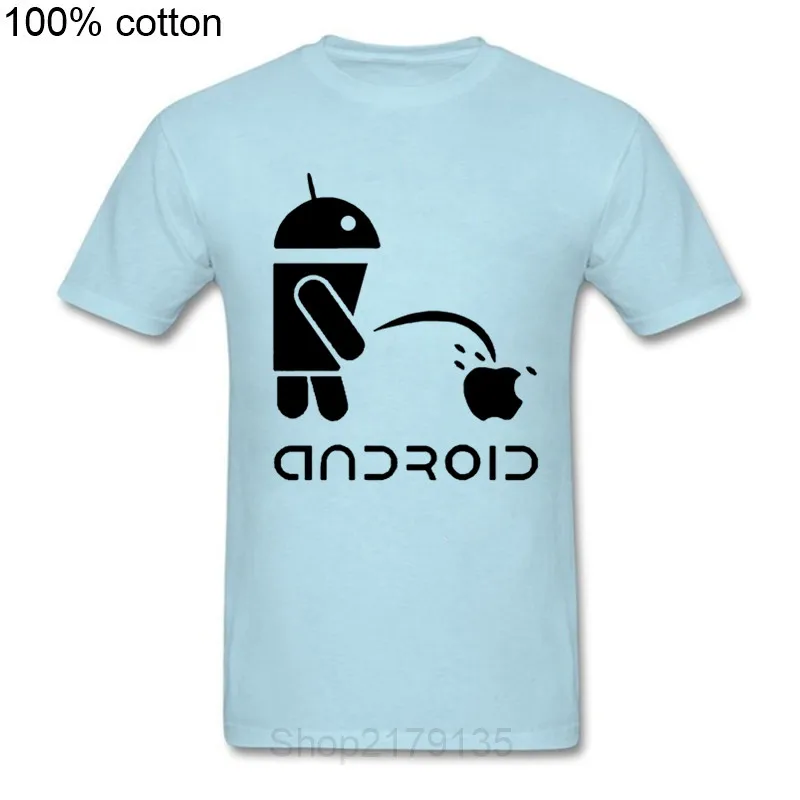 Мужские футболки с надписью android 2019 мужские Забавные принтом логотипа Apple Humor на