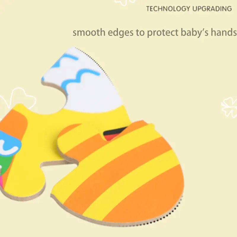 Puzzle Children 3D Cartoon Brainstorm Toys Early Educational Development Wooden for Boy Girl | Игрушки и хобби