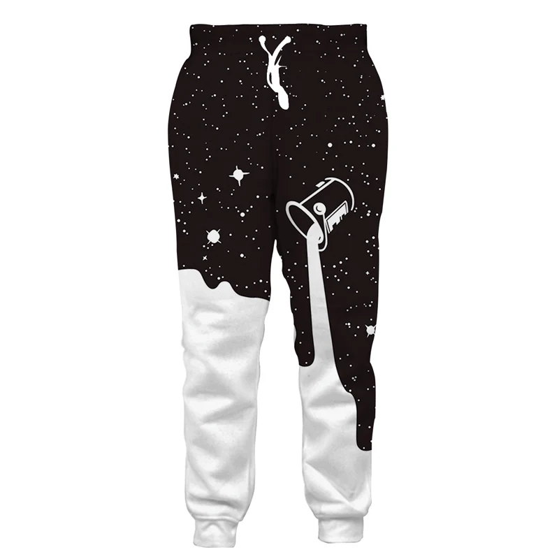 Уличная одежда, штаны с 3d принтом, Космический Кот, штаны для бега, штаны для мужчин и женщин, спортивные штаны, забавные штаны для пиццы, кошки, галактические спортивные штаны, большой размер