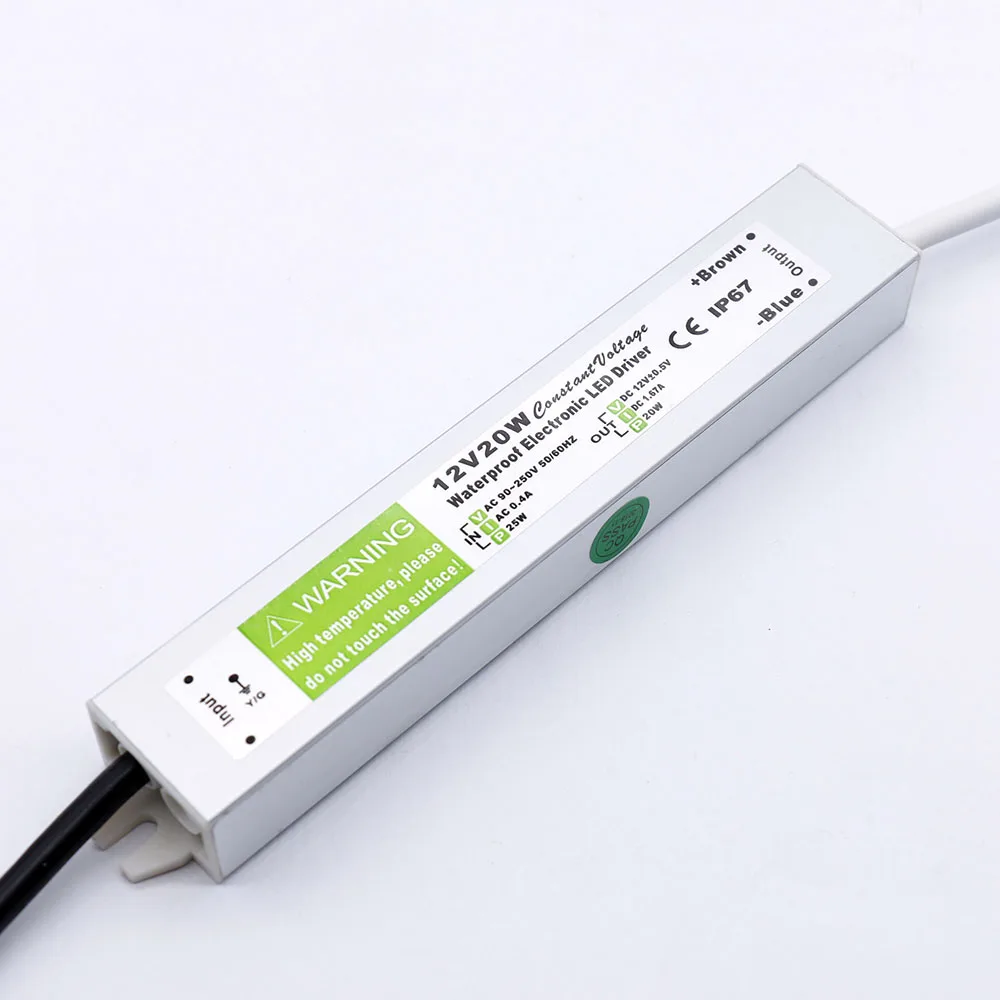 5 Вт 10 15 20 24 30 36 50 60 80 100 150 DC12V светодиодный Водонепроницаемый источника питания
