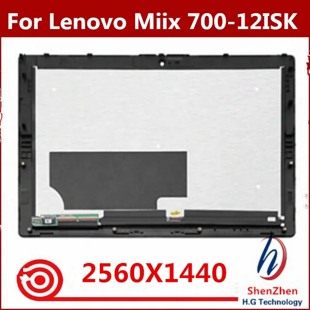 Оригинальный Новый ЖК дисплей для Lenovo Ideapad Miix 700 12ISK 80QL в сборе LTL120QL01 001 003 2160*1440 с