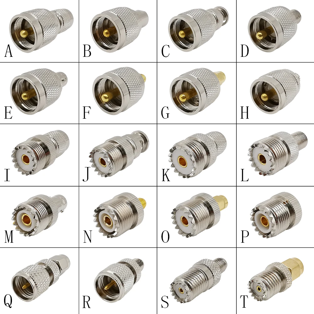 1шт UHF SO-239 PL-259 мужской женский to F/ TNC/ BNC/ SMA/ MCX/ FME/ Mini Мужской Женский Прямой RF