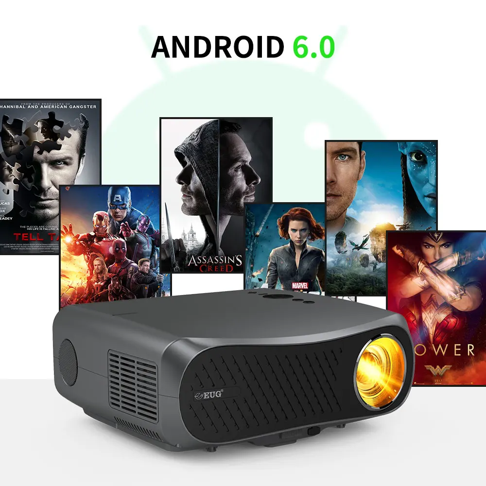 Проектор 4K для домашнего кинотеатра видеопроектор со светодиодной подсветкой 7200