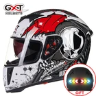 Мотоциклетный шлем на все лицо GXT, мотоциклетный шлем, гоночные шлемы, линзы, мотоциклетный зимний теплый защитный шлем