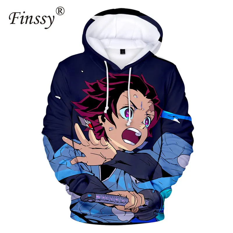 Толстовка Tanjirou Nezuko Kamado женский свитер с капюшоном демоническим истребителем