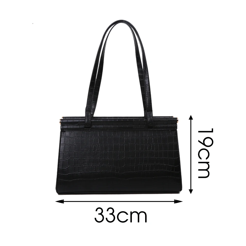 

Fashion Women Bag 2021 Women's PU Leather Handbags Luxury Stone Pattern Shoulder Bag Female Large Capacity High Street Bags