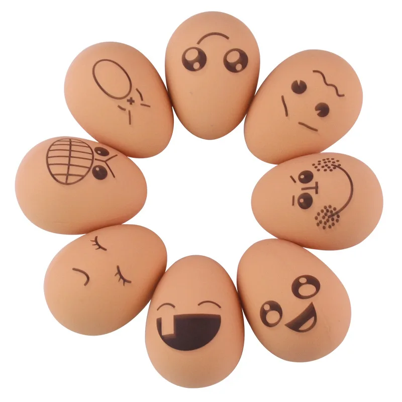 Разнообразные выражения милые яйца веселый для животных интерактивные игрушки