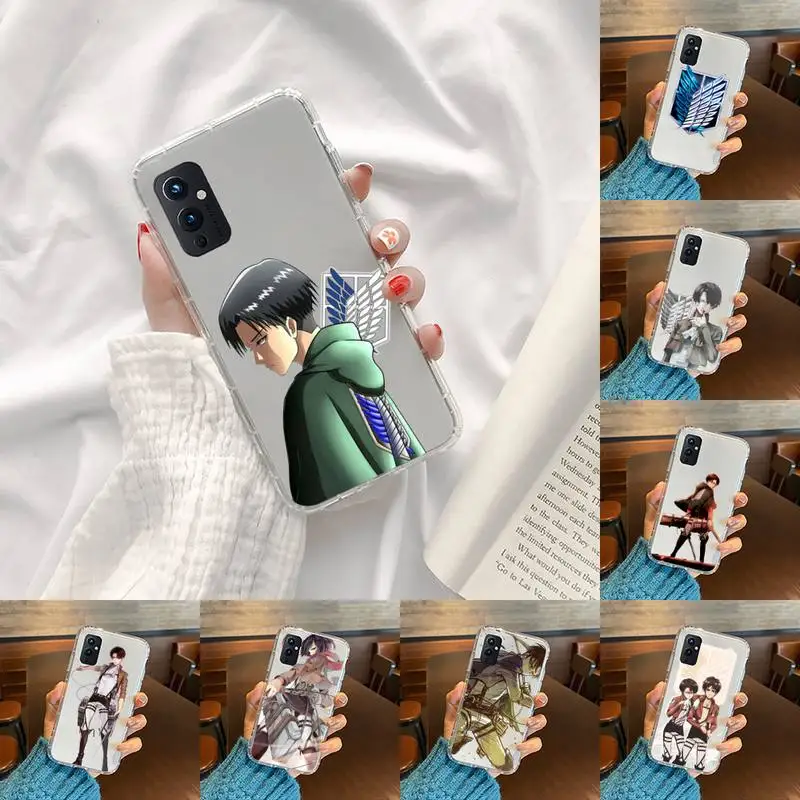 

Attack on titan anime Phone Case Transparent For OnePlus MEIZU MEITU M 7 8 9 16 17 T PRO XS moible bag