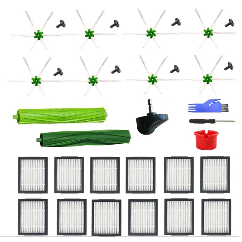 

Promotion!26PCS Vacuum Cleaner Replacement Parts Hepa Filter Side Brush For Irobot Roomba E5 E6 I7 I7+ Vacuum Cleaner Accessorie