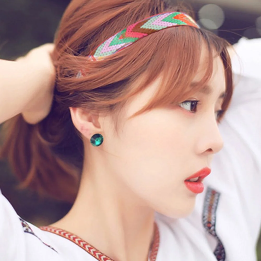 Этнические богемные повязки на голову с вышивкой в стиле бохо для девочек