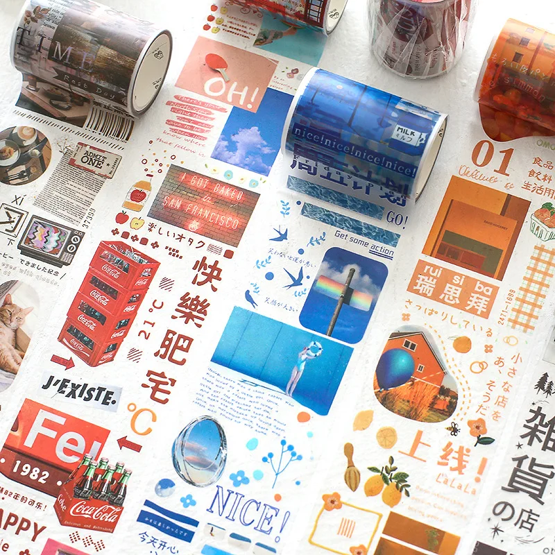 1 рулон матовая прозрачная Васи лента для домашних животных в стиле ретро с