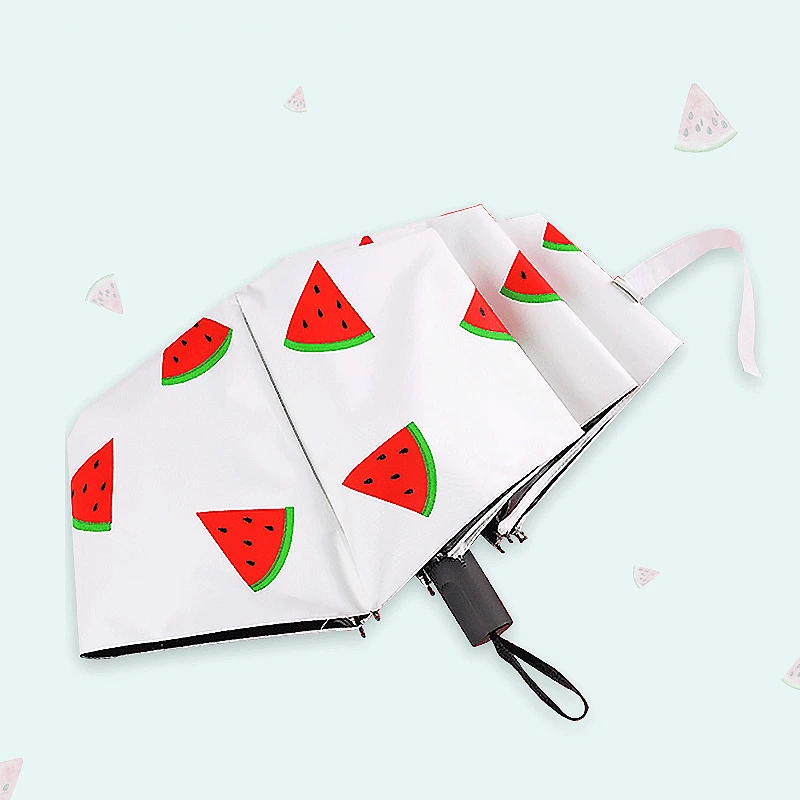 Складной зонт для защиты от солнца тройной складной аксессуар из черной резины