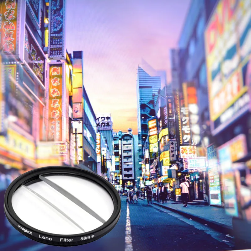 

Two Half 49mm 52mm 55mm 58mm 62mm Blur Effects Camera Filter Photography Accessories Prism Nd UV Variable Object SLR FX Prism