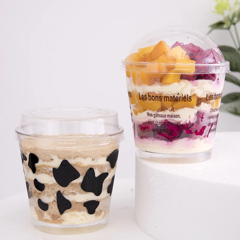 Прозрачная коробка для пудинга и торта мусс десерт кондитерский инструмент