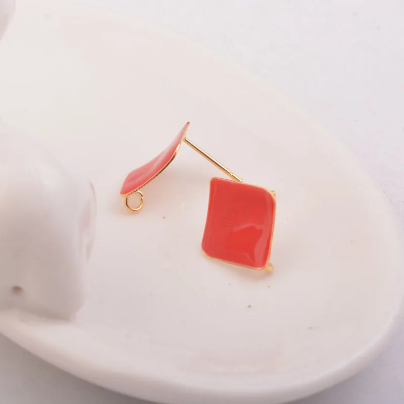 10 шт. эмалированная основа Подвески Подвеска капля золотые серьги установочный