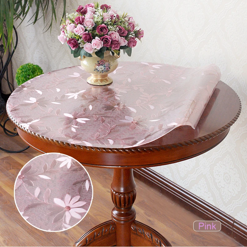 Круглая прозрачная скатерть из ПВХ 1 0 мм | Дом и сад