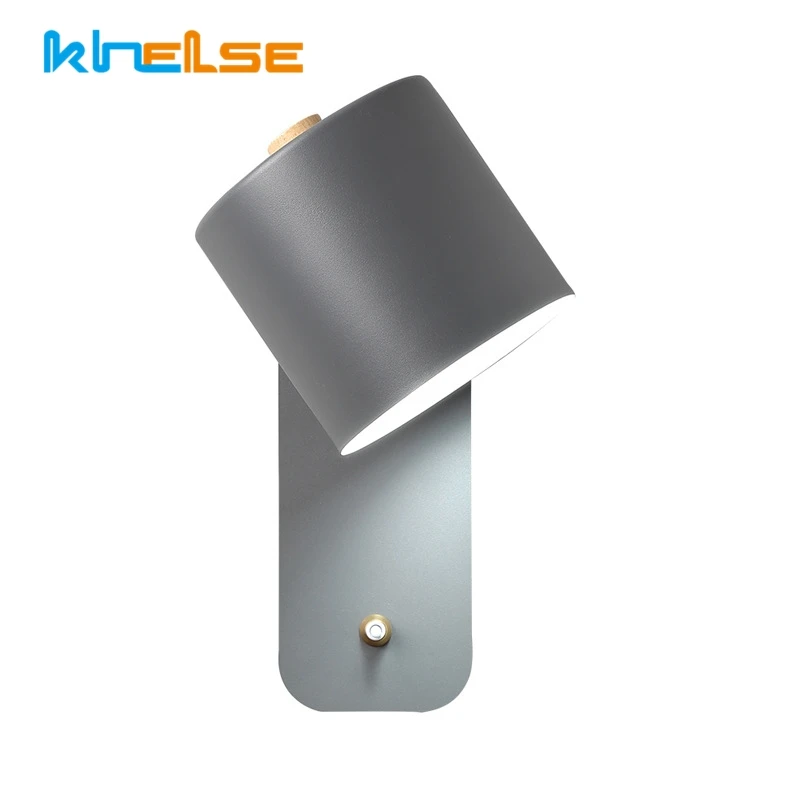 

Modern Led Adjustable Wall Lamp Switch E27 Bedside Wall Mounted Sconces Bedroom Aisle Living Room Home Decor Wall Lights Fixture