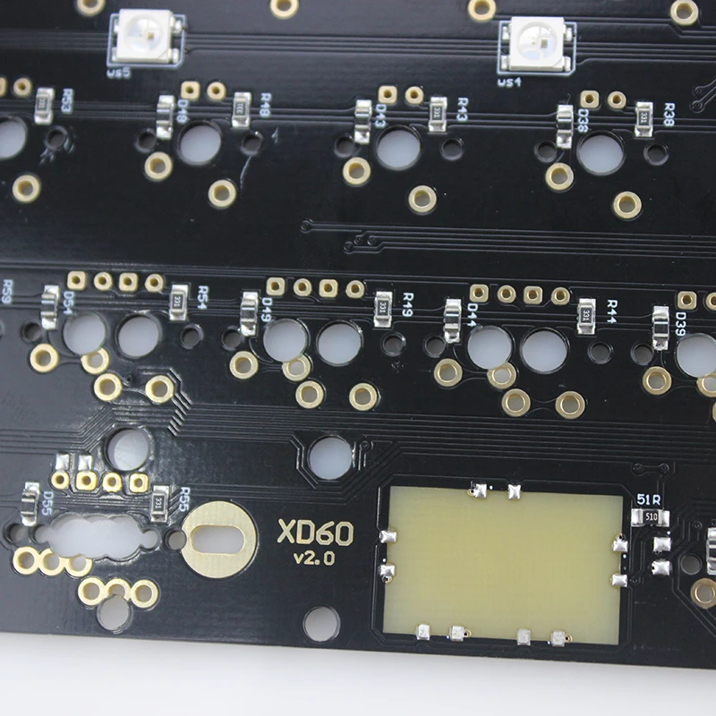 Xd60 Xd64 V2.0 PCB пользовательская механическая клавиатура комплект Underglow RGB GH60 60% программируемый Mx Alps Stem Spacebar Mini USB