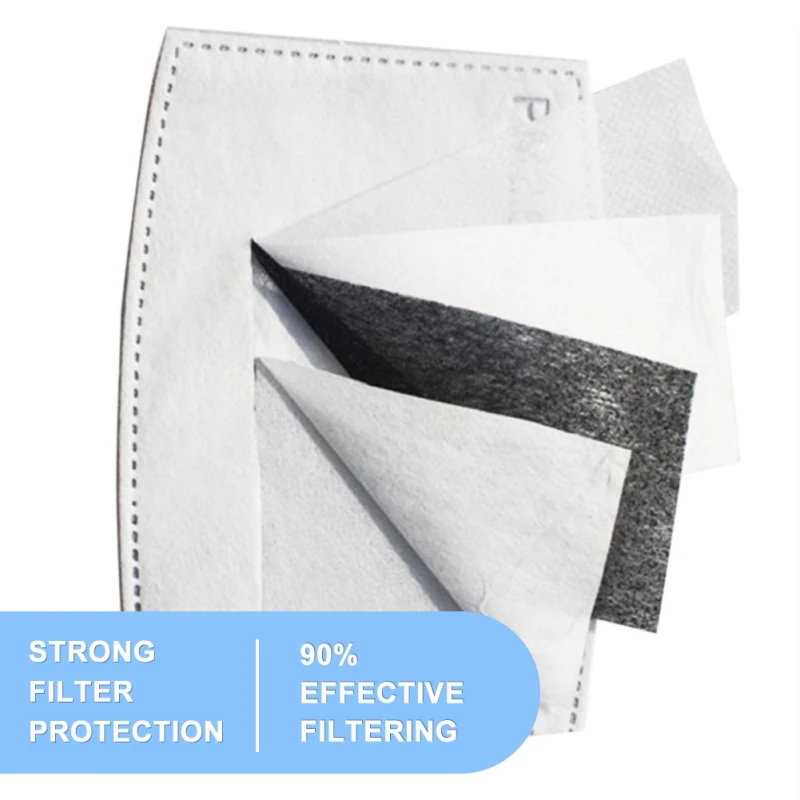 20 шт. 5-слойная карбоновая фильтровальная бумага для маски сменные фильтры PM2.5 |