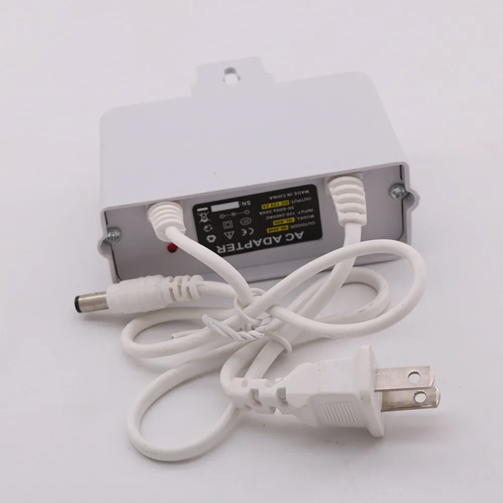 DC 12V 2A Открытый водонепроницаемый блок питания зарядное устройство CCTV камеры безопасности адаптер питания AC 100 V-240 V Белый