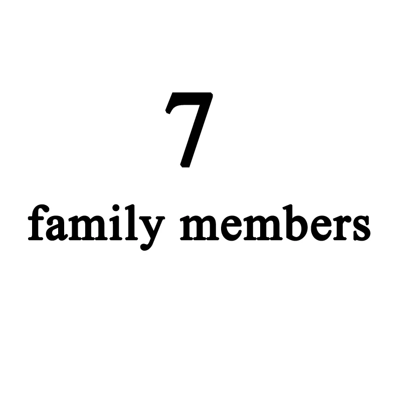 7 family members Модный семейный брелок с гравировкой, семейный именной и именной брелок для домашних животных, держатель для ключей, бирка - Цвет: 7 family members