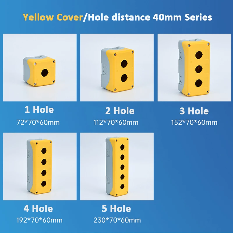 Водонепроницаемый кнопочный переключатель IP67 промышленный с 12345 отверстиями