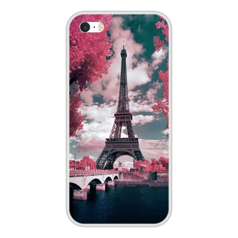 Модные чехлы для телефонов Apple iPhone 4 4S 5 5S 5C SE Fundas Coque S силиконовый чехол Мягкая