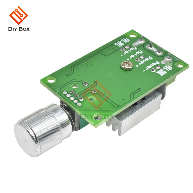 10A 12 V-30 V PWM контроллер скорости двигателя постоянного тока Регулируемый Скорость регулятор губернатор 12V 24V Вентилятор Мотор RC Скорость Управление теплоотвод