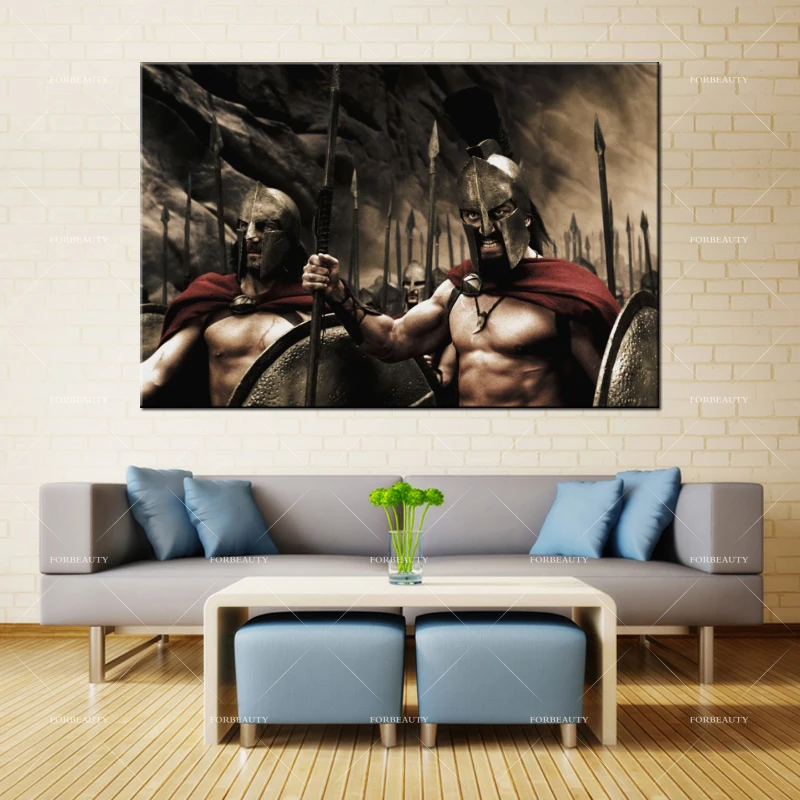 Forbeauty Холст Живопись стены Искусство warriors_spartans_killers _strong_man распылитель печать