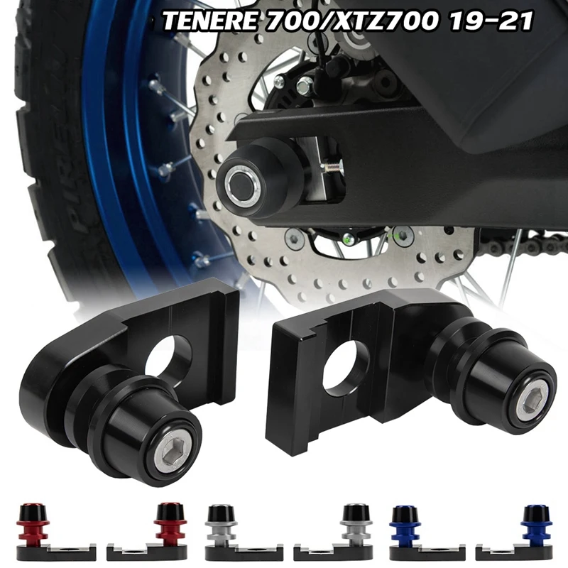 

Motorcycle Wheel Swing Arm Spool Protector Rear Fork Spool Slider Bracket for Yamaha Tenere 700 XTZ700