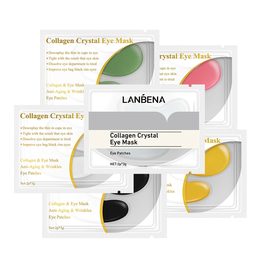 

LANBENA 20 Pairs Eye Patches Remove Puffy s Dark Circle Lifting Firming Collagen Removal Wrinkles Nourishing Care