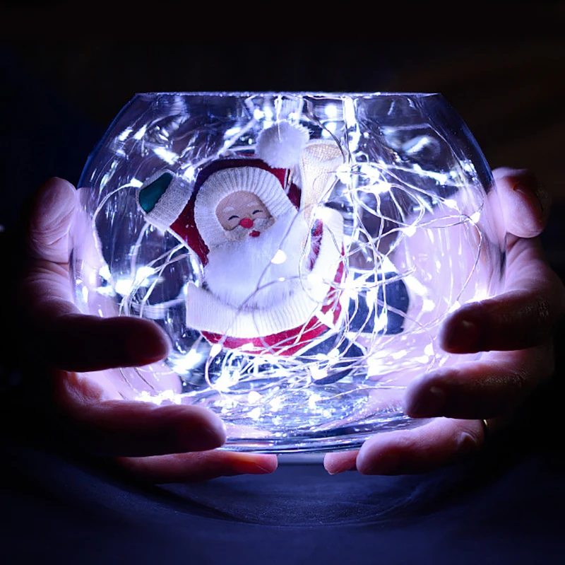 Новый теплый белый пробковый светильник 2 метра 20 лампочек для бутылки вина