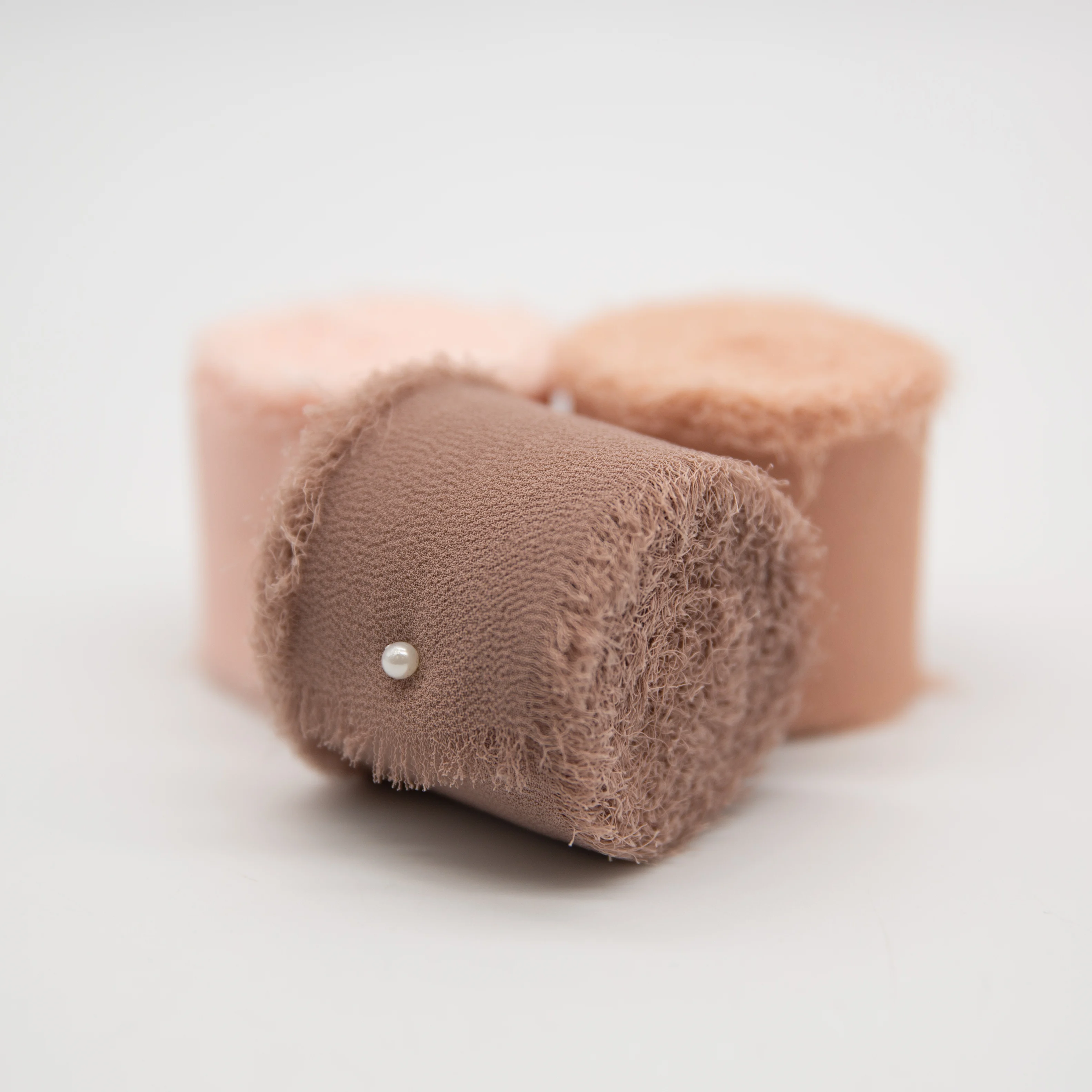 Шифоновая лента с краями шелковые ленты свадебная модель 3 8 см x 6 4 м ручная работа