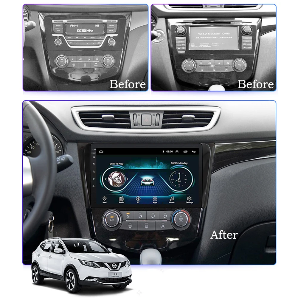 Автомобильный DVD для Nissan QashQai X Trail 2013 2014 2015 2016 автомобильный Радио 2.5D gps