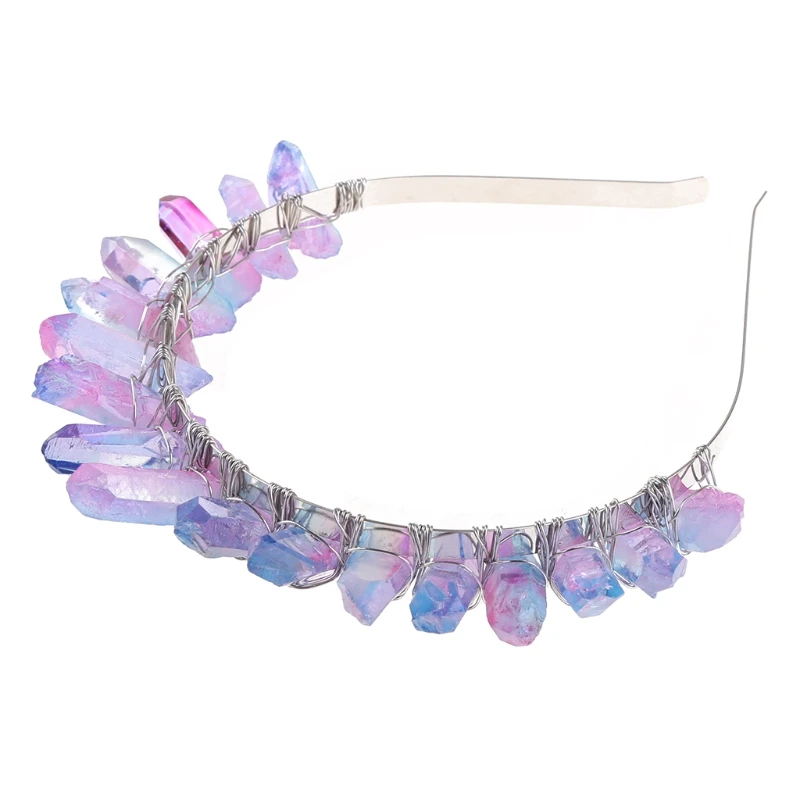 Богемная свадебная тиара ручной работы корона искусственный необработанный