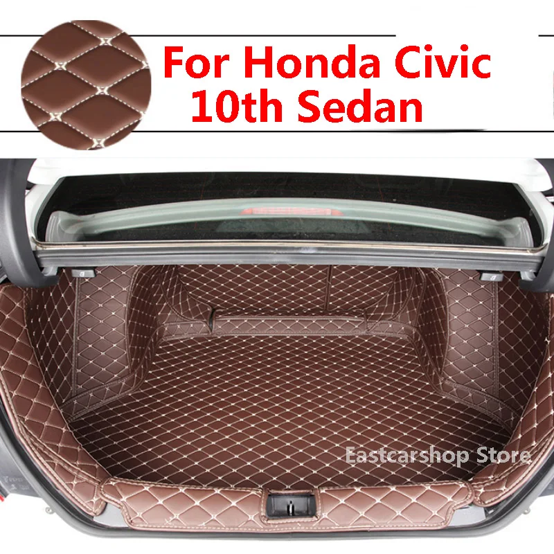 For Honda Civic Sedan All Surrounded Rear Trunk Mat Cargo Boot Liner Tray Rear Boot Luggage 2021 2020 2019 2018 2017 2016