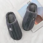 Женскиемужскиепарные теплые слипоны, удобные домашние тапочки для пола, удобная теплая обувь без застежки, 2021