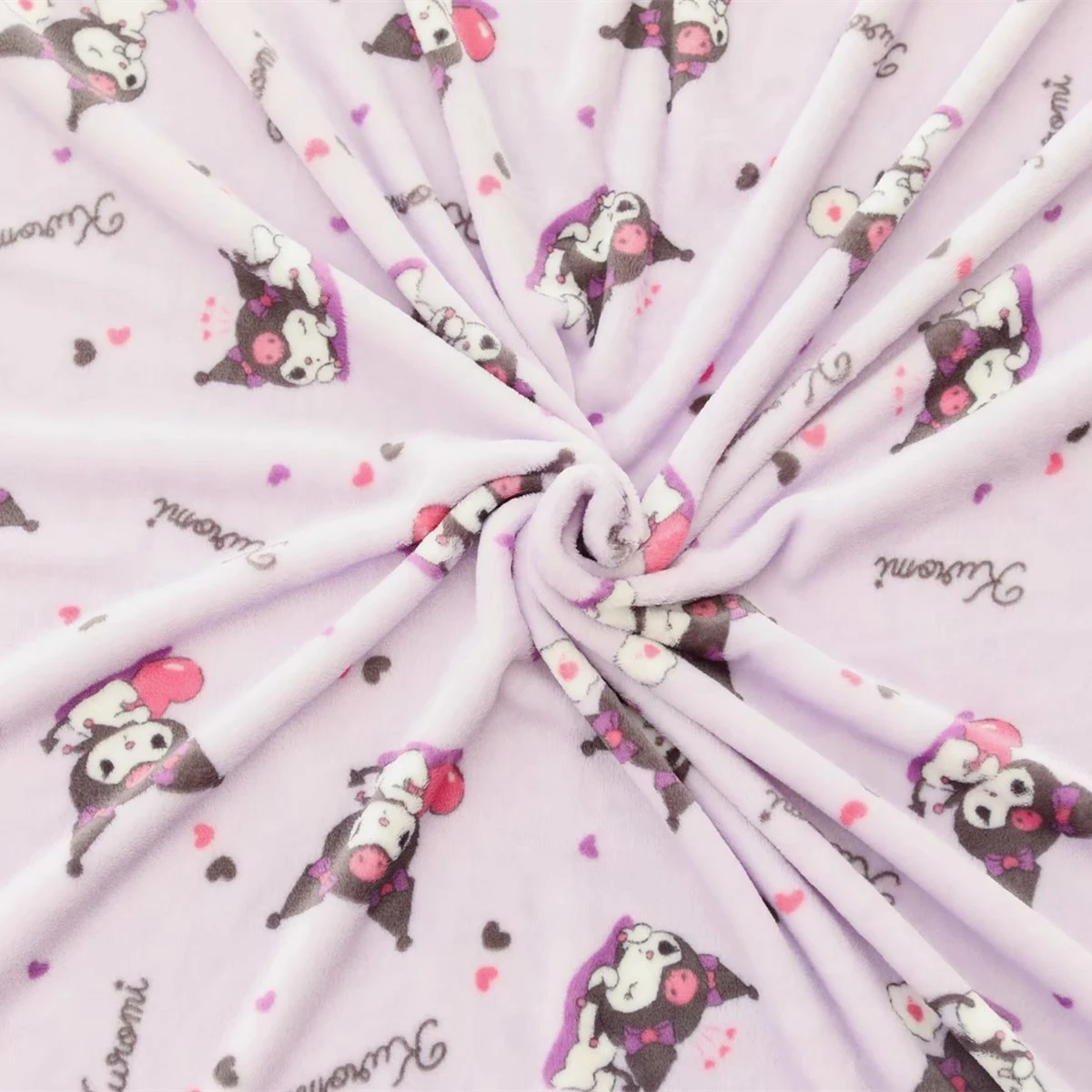 

Japanese Cinnamorol Kuroms Flannel Blanket Warm Blanket Queen Size Japanese Anime Sofa Flat Bed Throw Quilt Gifts For Girl