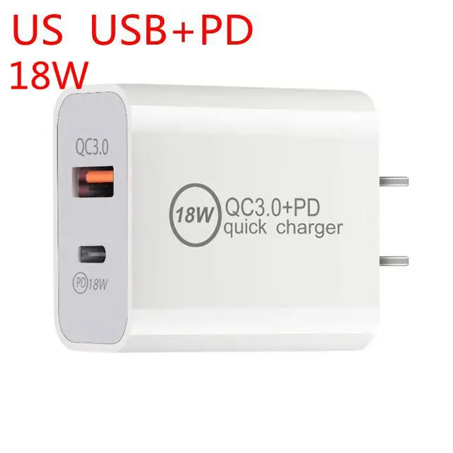 Зарядное устройство сетевое с USB-портами и поддержкой быстрой зарядки 18 Вт |